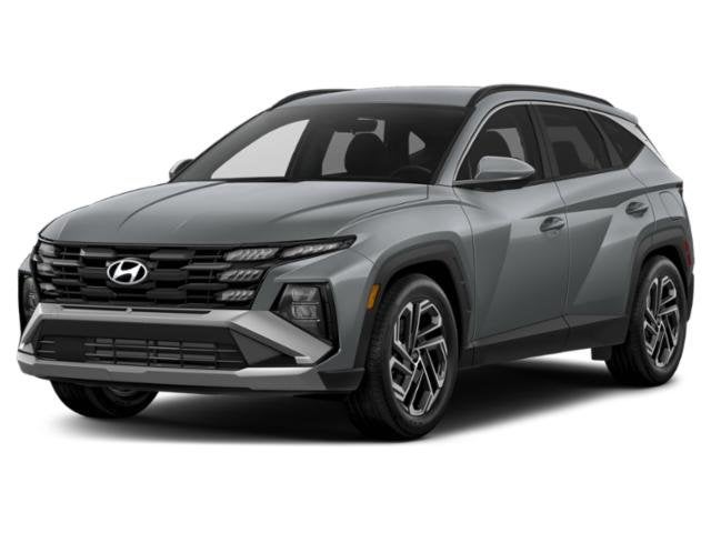 2026 Hyundai TUCSON SEL Plus FWD in Shimmering Silver — front three-quarter view