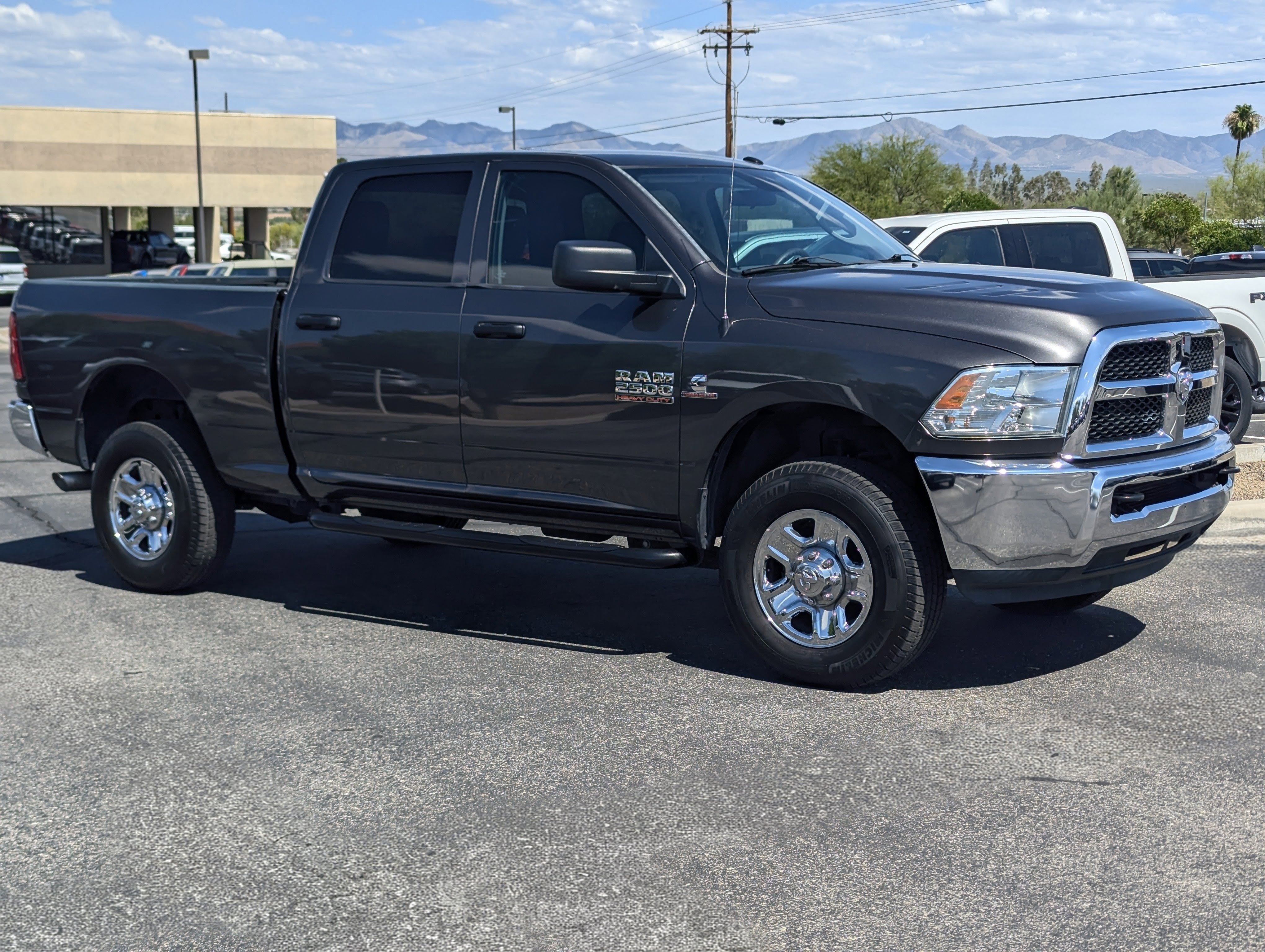 2017 RAM 2500 Tradesman in Granite Crystal Metallic Clearcoat — front three-quarter view
