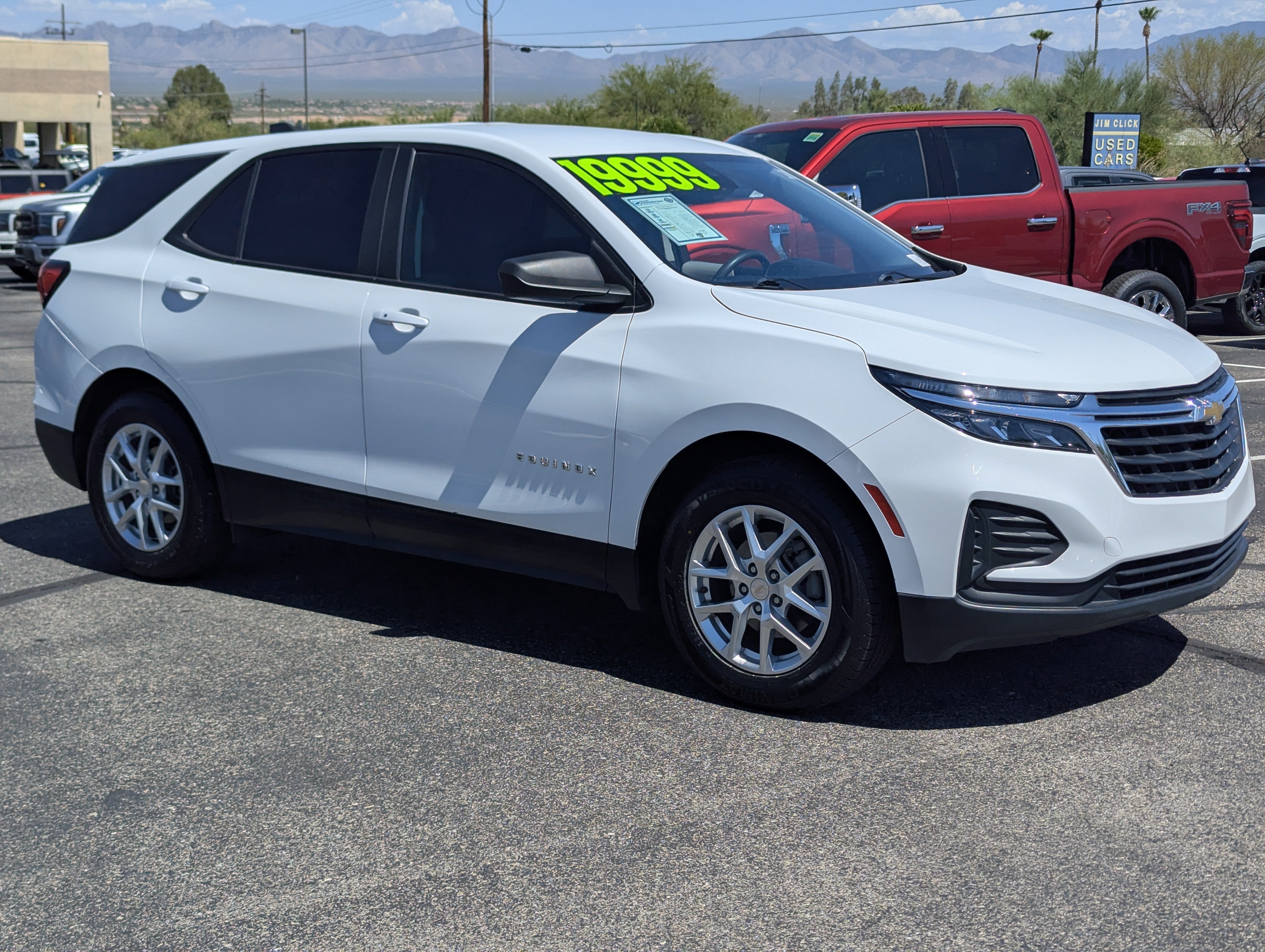 2022 Chevrolet Equinox LS in Summit White — front three-quarter view